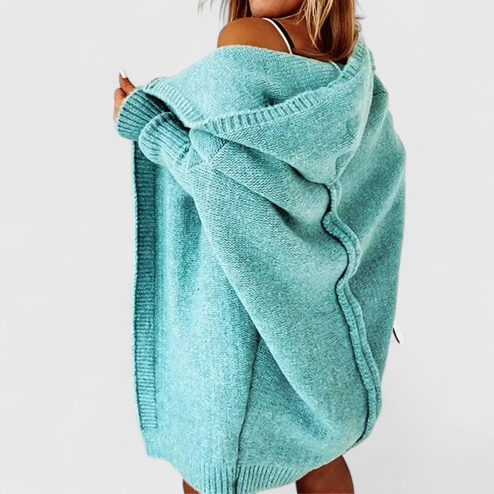 Lizette | Oversized Hooded Cardigan with Pockets