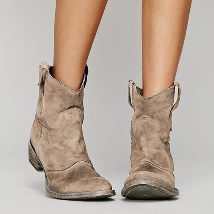Dea | Western Fringe Mid-Calf Boots