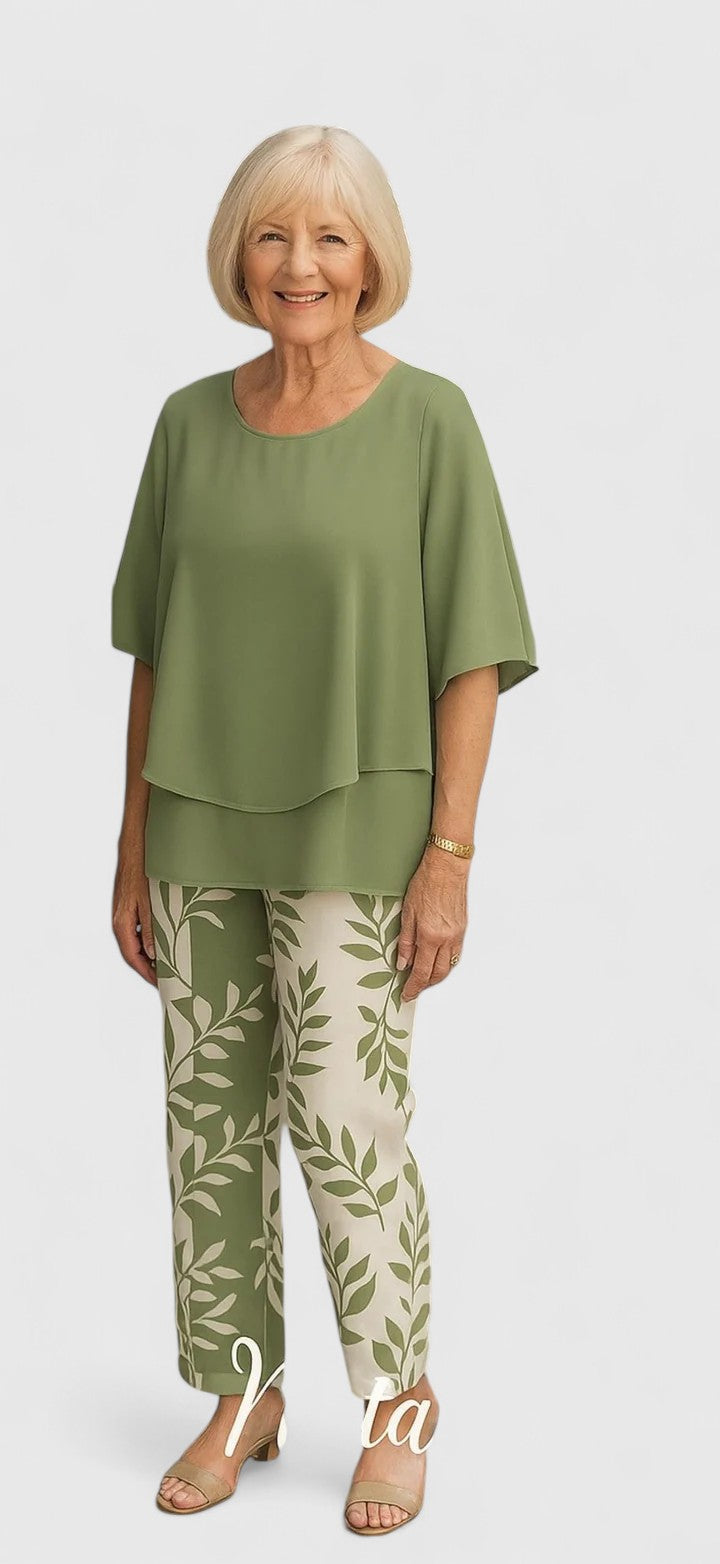 Poppy | Printed Pants Set