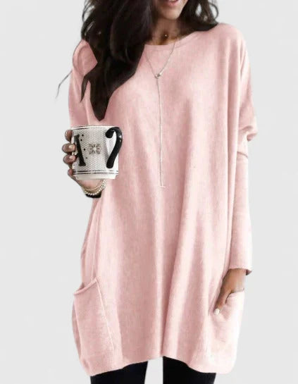 Kalliope | Relaxed Tunic Sweater with Pockets