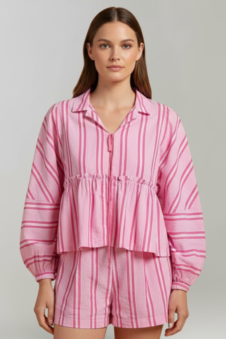 Atiya | Striped Long Sleeve Set