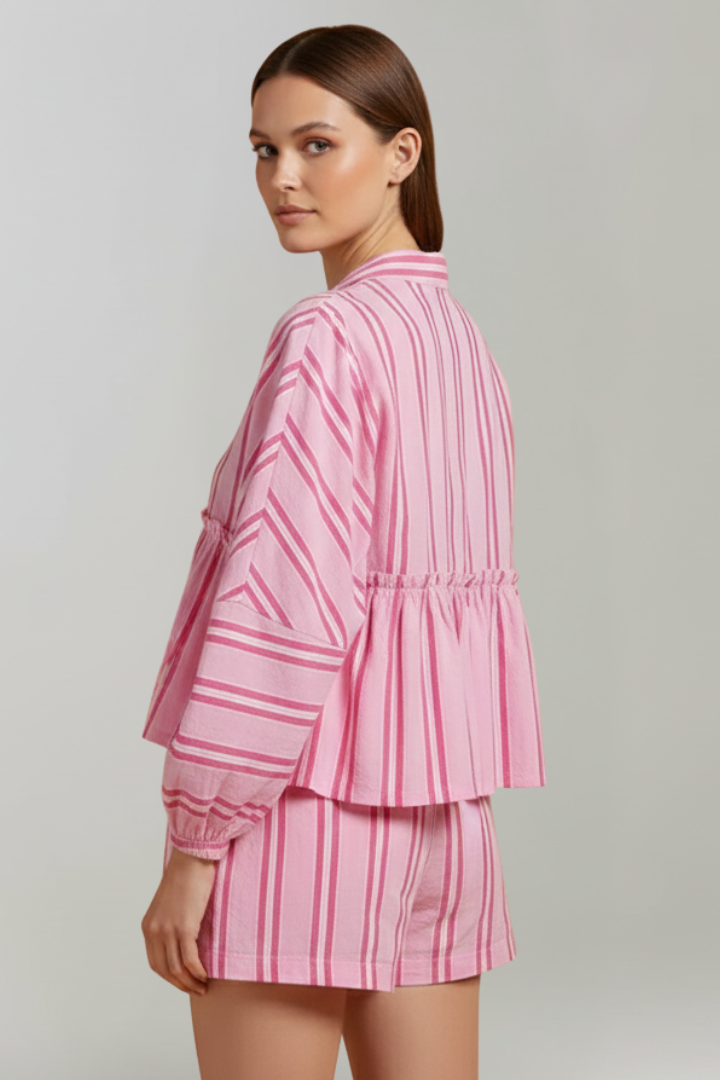 Atiya | Striped Long Sleeve Set