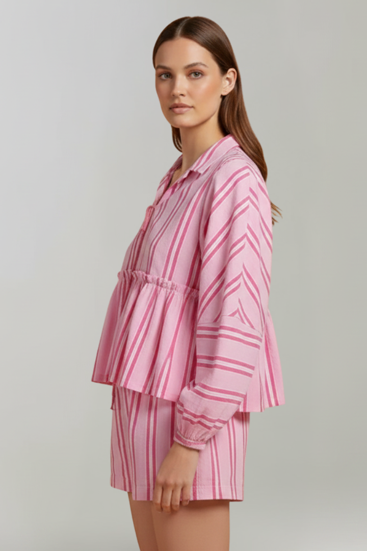 Atiya | Striped Long Sleeve Set