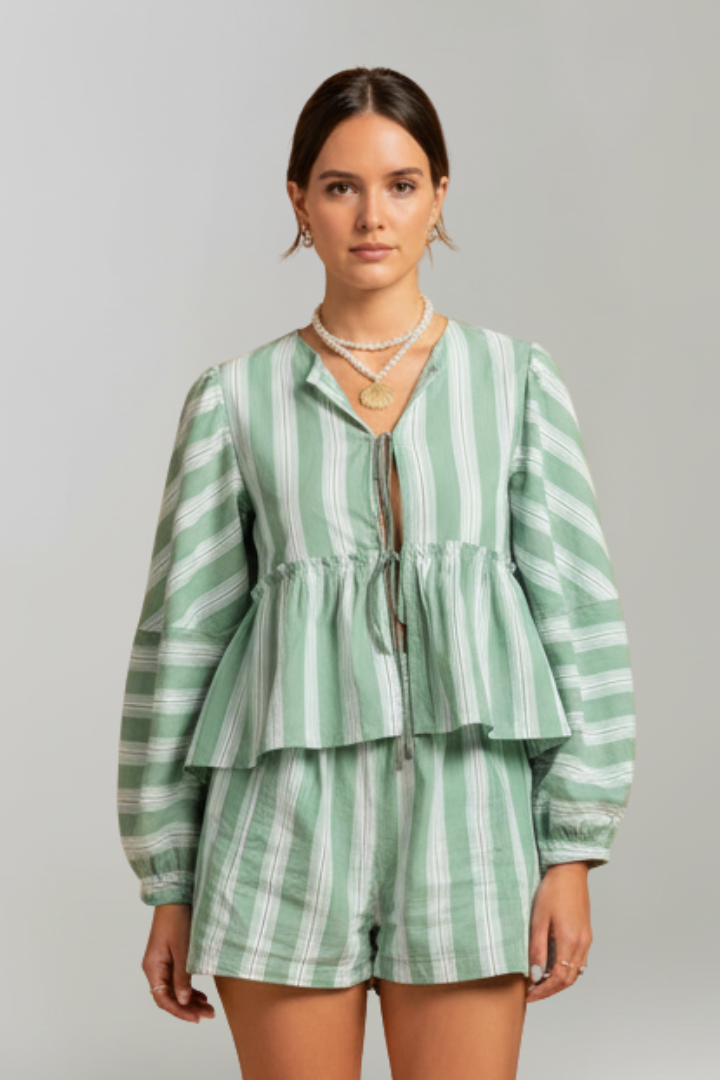 Atiya | Striped Long Sleeve Set