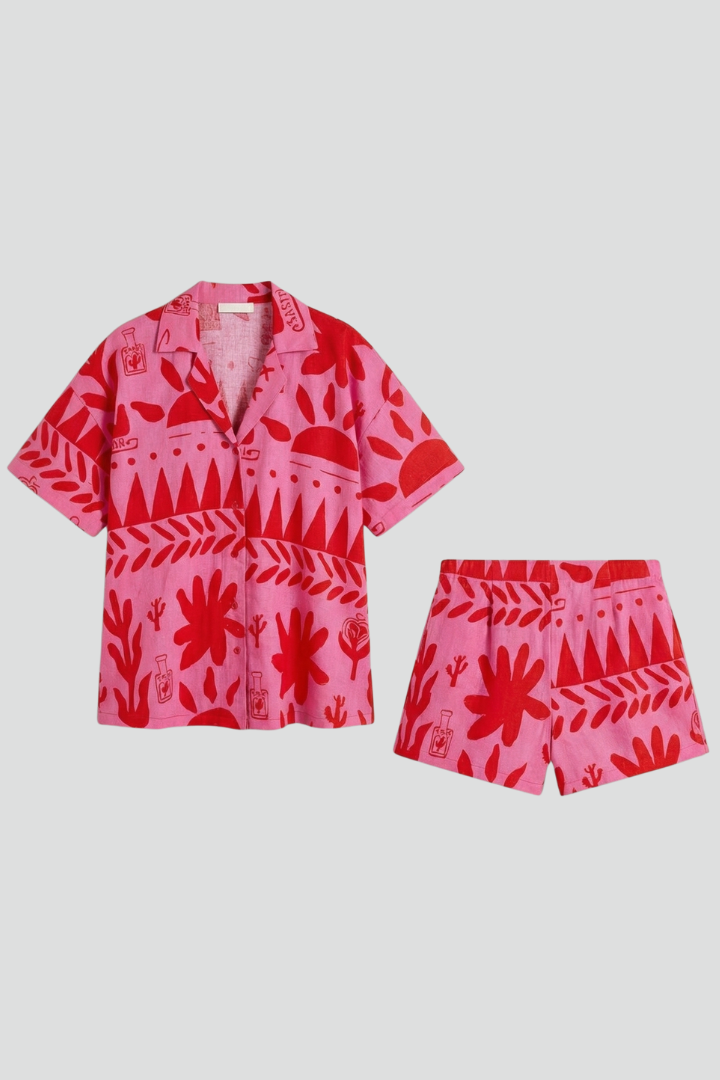 Anette | Printed Two-Piece Set
