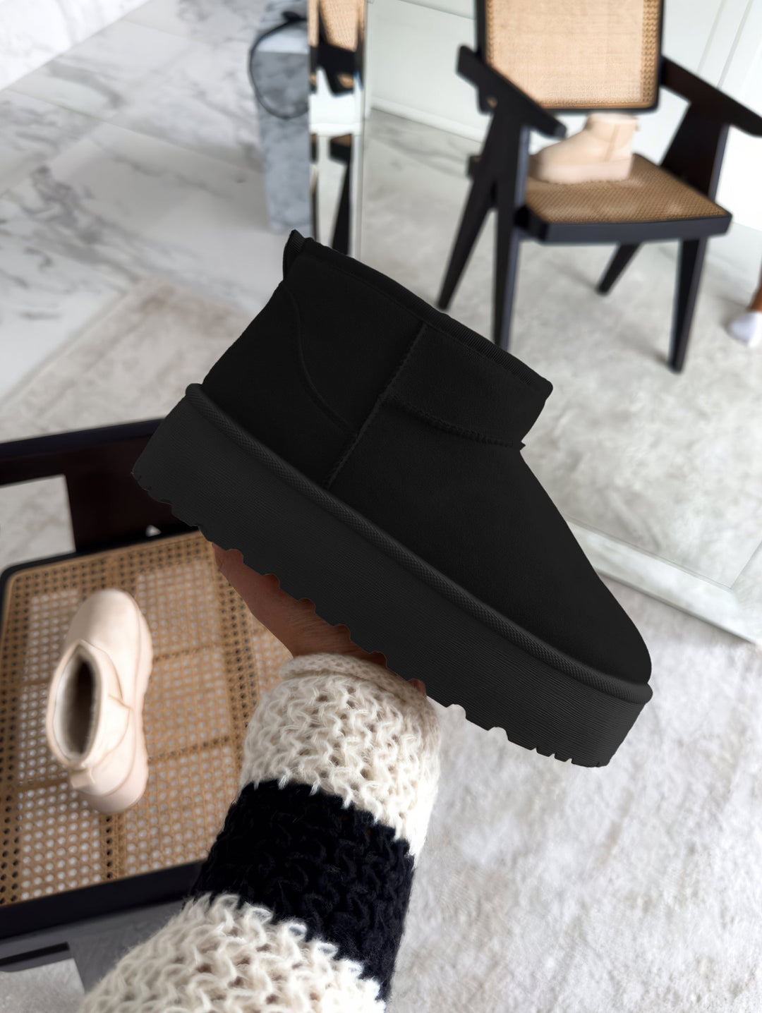 Alwilda | Platform Ankle Boots Pull-On Style