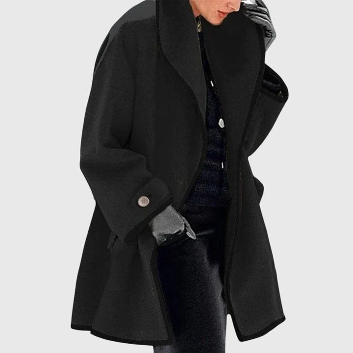 Phoebe | Lapel Collar Fleece Jacket with Buttons