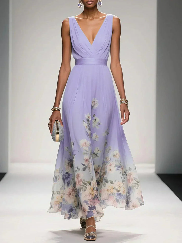 Alecia | Floral Print Midi Dress