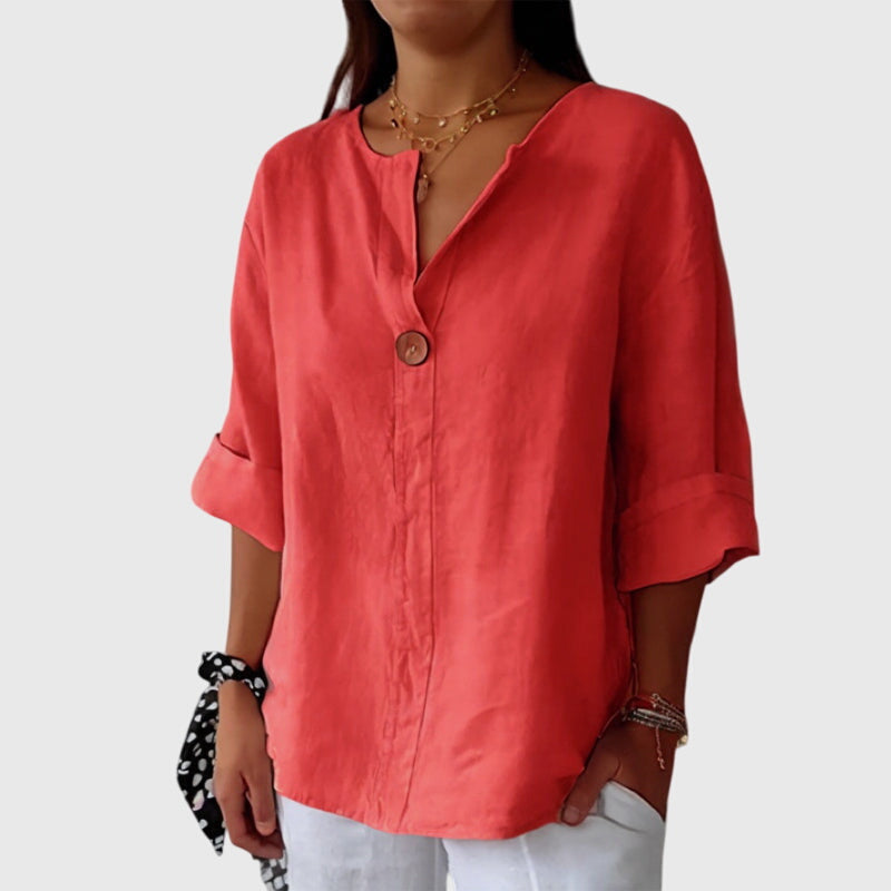 Ayva | Elegant V-Neck Blouse