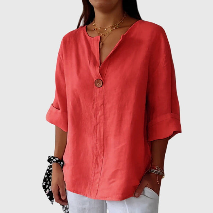 Ayva | Elegant V-Neck Blouse