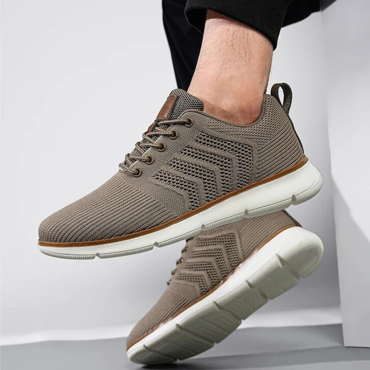 Andrey | Knit Upper Lace-Up Sneakers