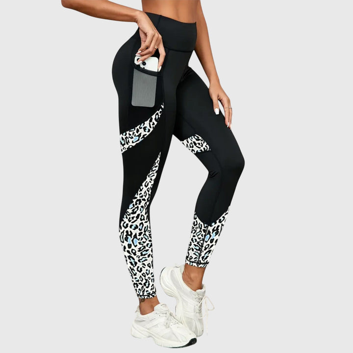 Emani | High-Waist Leopard Training Pants