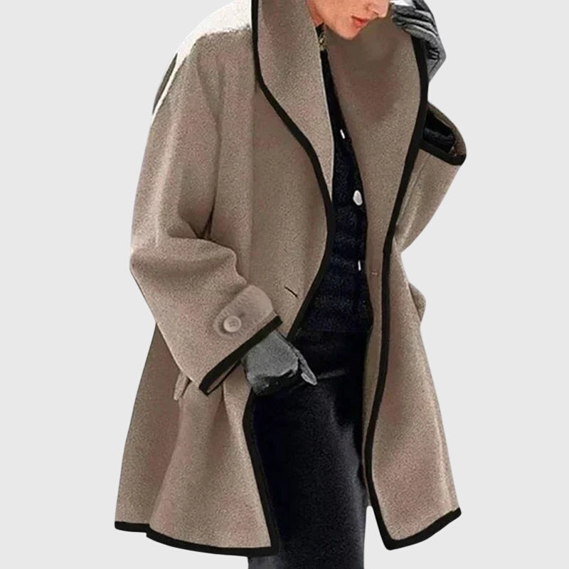Phoebe | Lapel Collar Fleece Jacket with Buttons