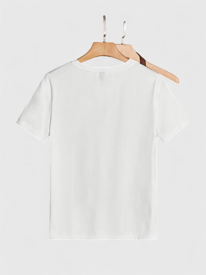 Onella | Heart Print Graphic Tee Short Sleeve
