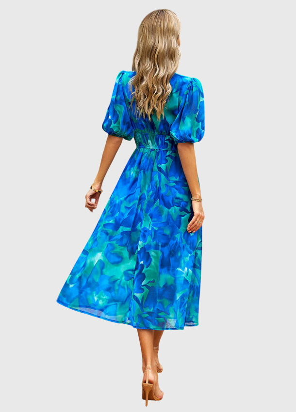 Bellina | Floral Empire Waist Midi Dress
