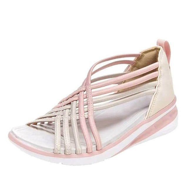 Amparo | Strappy Wedge Sandals with Open Toe