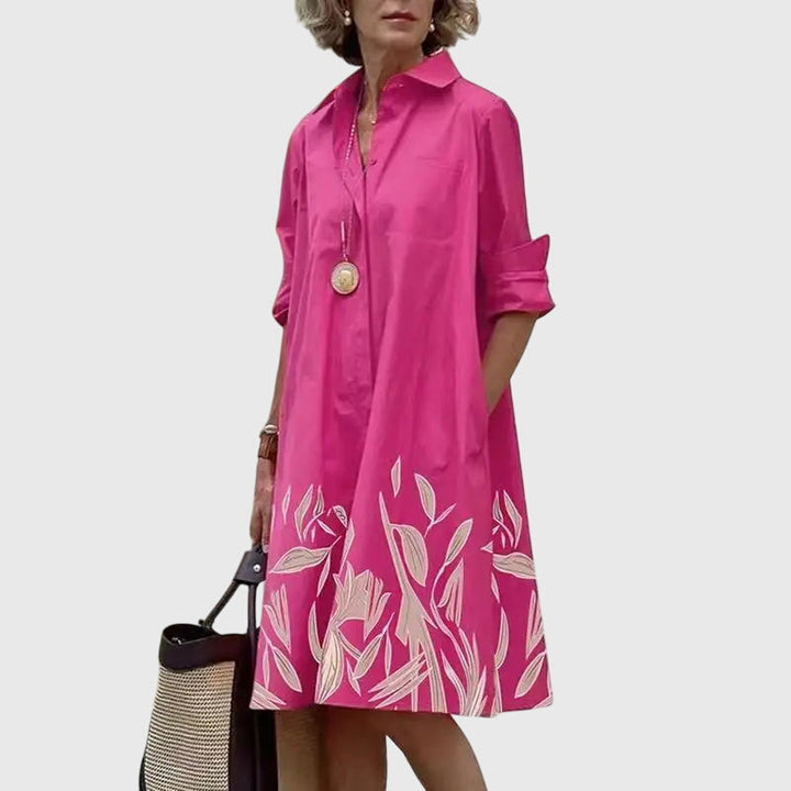 Celine | Casual Pocket Midi Dress