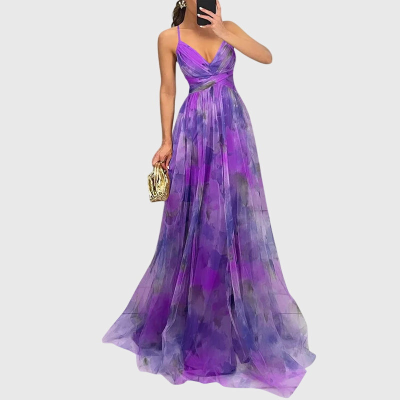 Alli | Floral Maxi Strap Dress