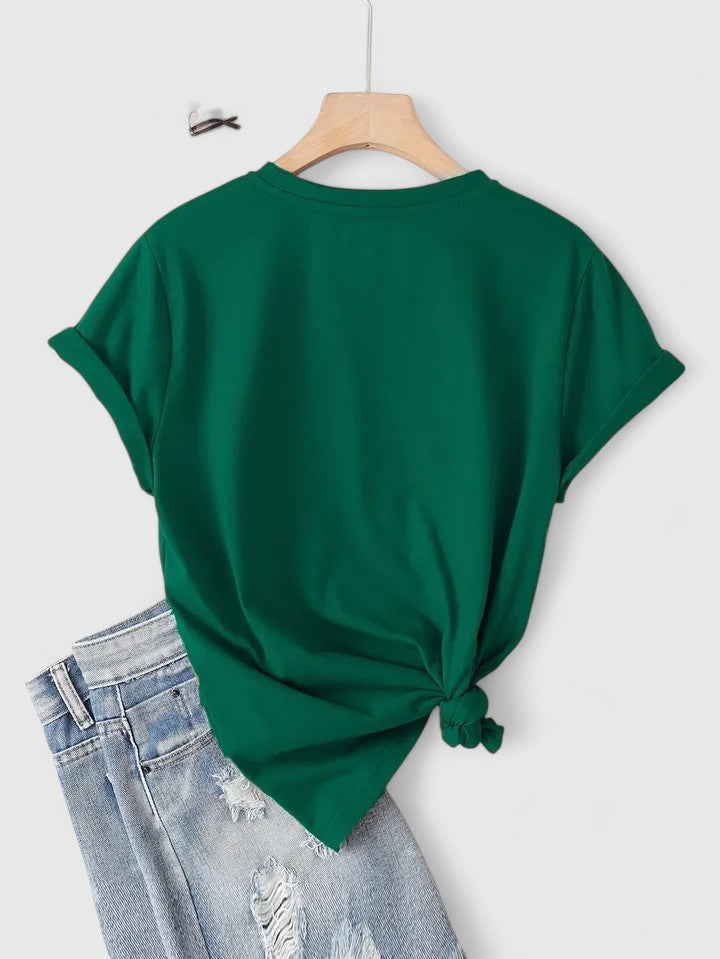 Onella | Heart Print Graphic Tee Short Sleeve