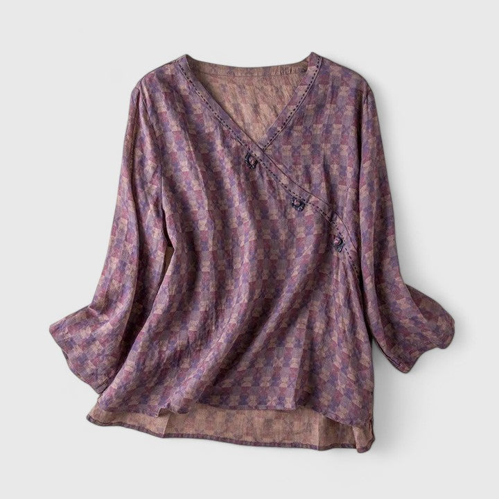 Miriam | Embroidered Button Blouse