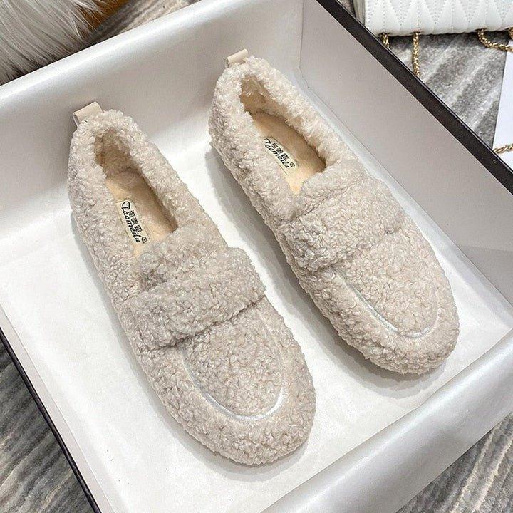 Beryl | Fluffy Faux Fur Loafers Slip-On