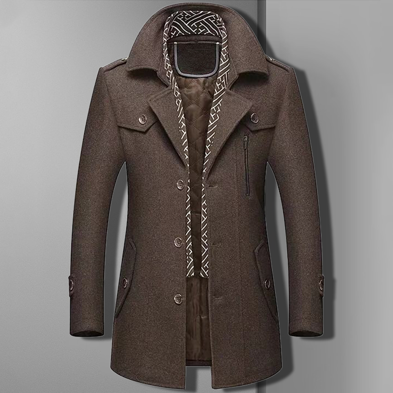 Grant | Double-Breasted Military Overcoat