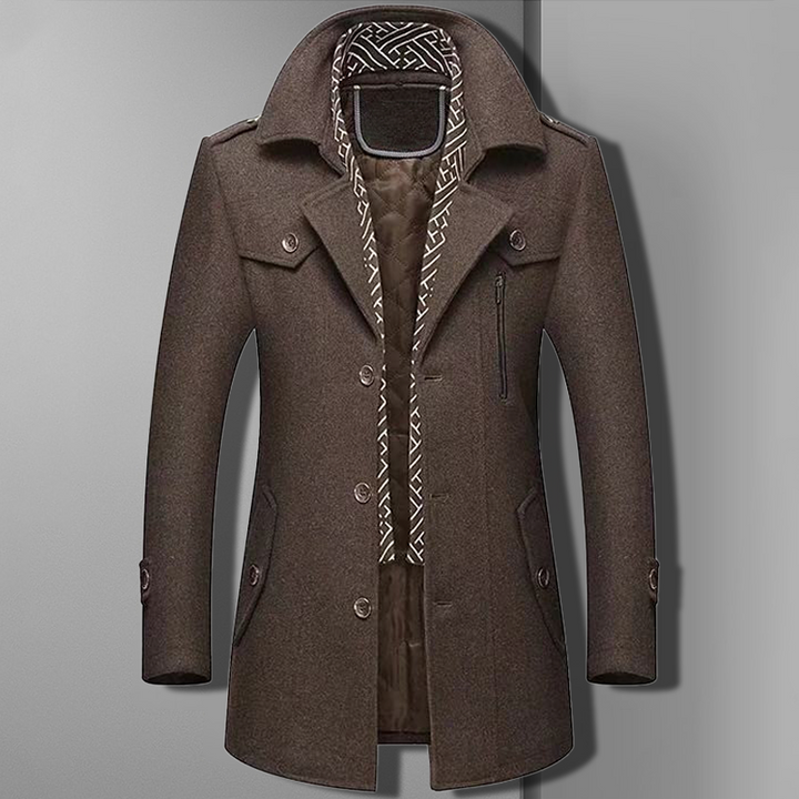 Grant | Double-Breasted Military Overcoat