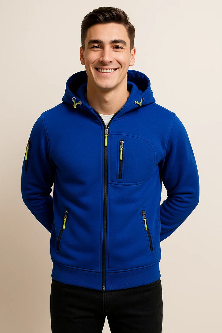 Sean | Casual Zip Front Hoodie