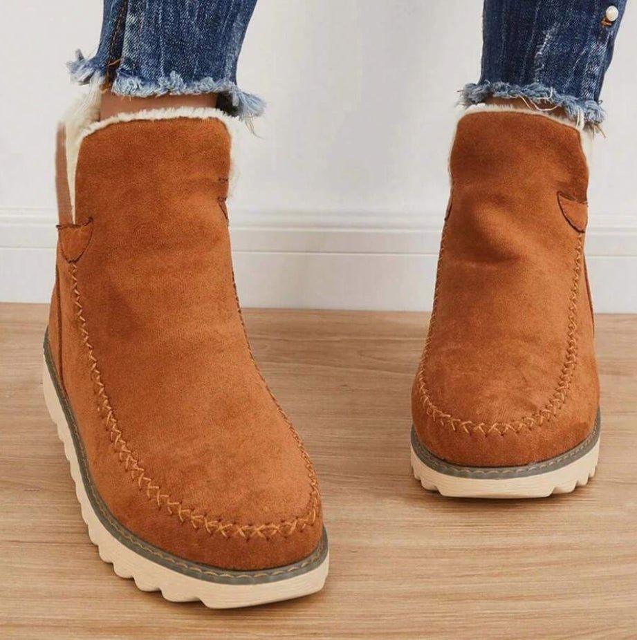 Matilda | Fleece-Lined Faux Fur Boots with Platform