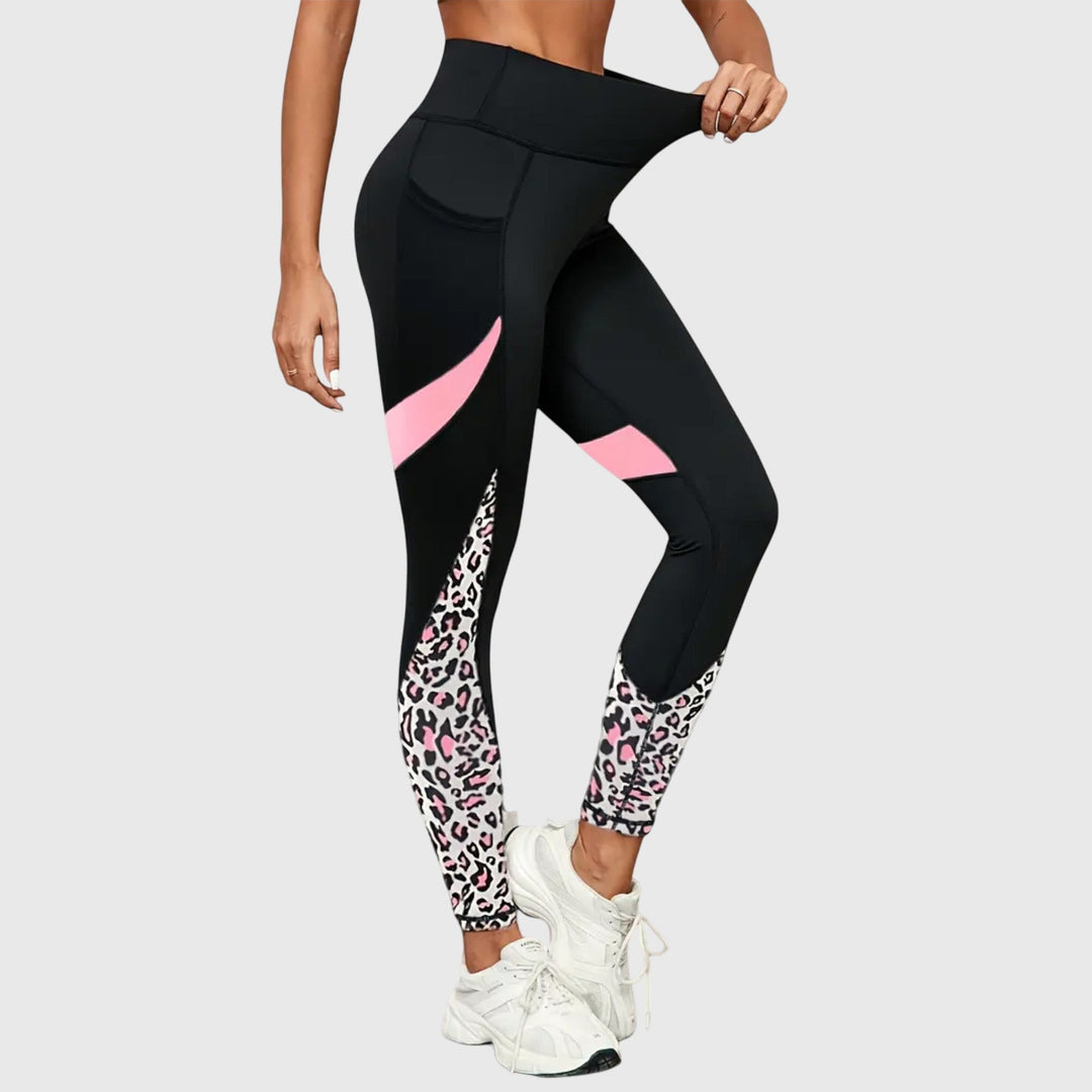 Emani | High-Waist Leopard Training Pants