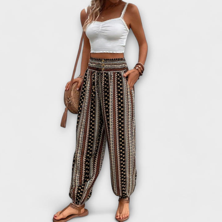 Jasmine | Ethnic Print Pants