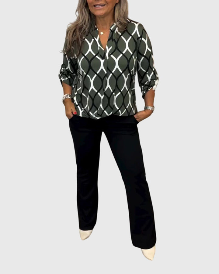 Beverly | Casual Geometric Blouse