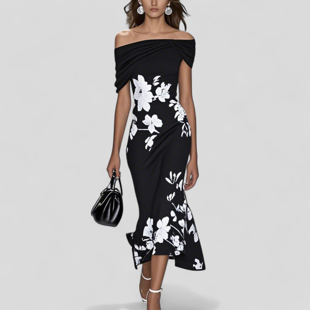 Anisha | Statement Print Midi Dress