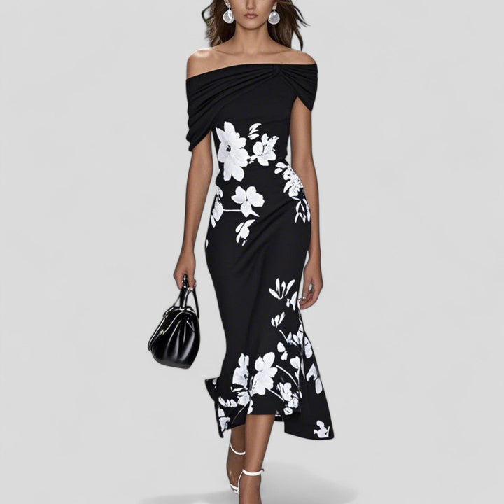 Anisha | Statement Print Midi Dress