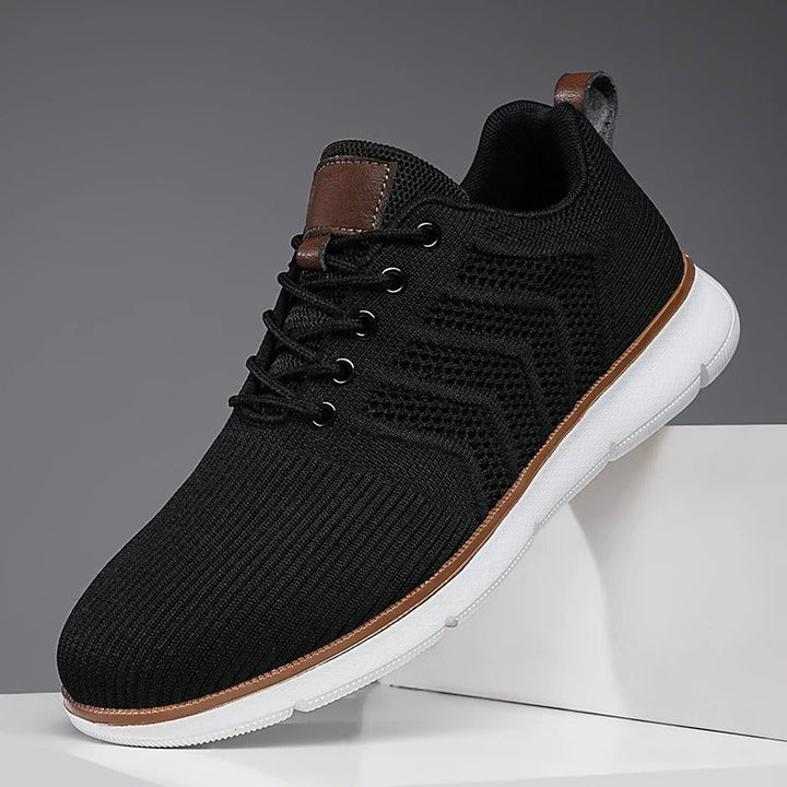 Andrey | Knit Upper Lace-Up Sneakers