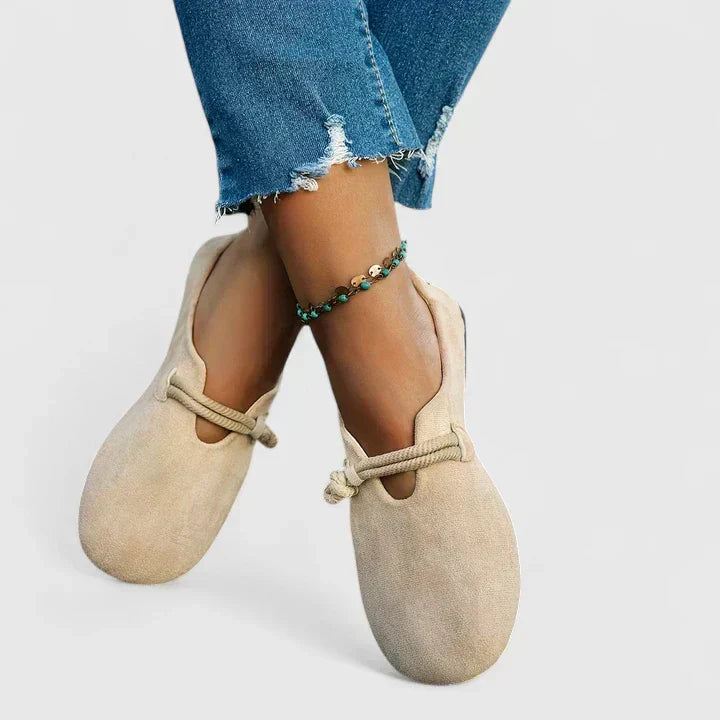 Dimitra | Round-Toe Rope-Detail Loafers