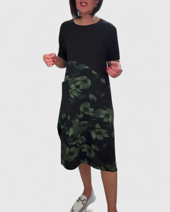 Elna | Soft Round-Neck Dress