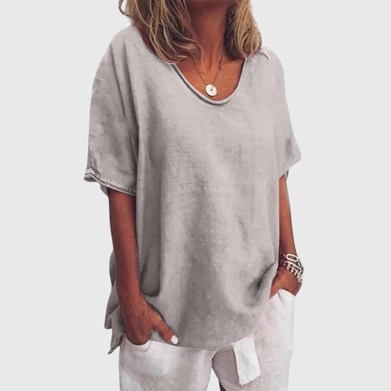Aya | Relaxed Fit Summer Top with Short Sleeves