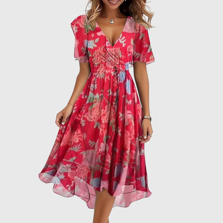 Priya | Wrap Style Midi Dress