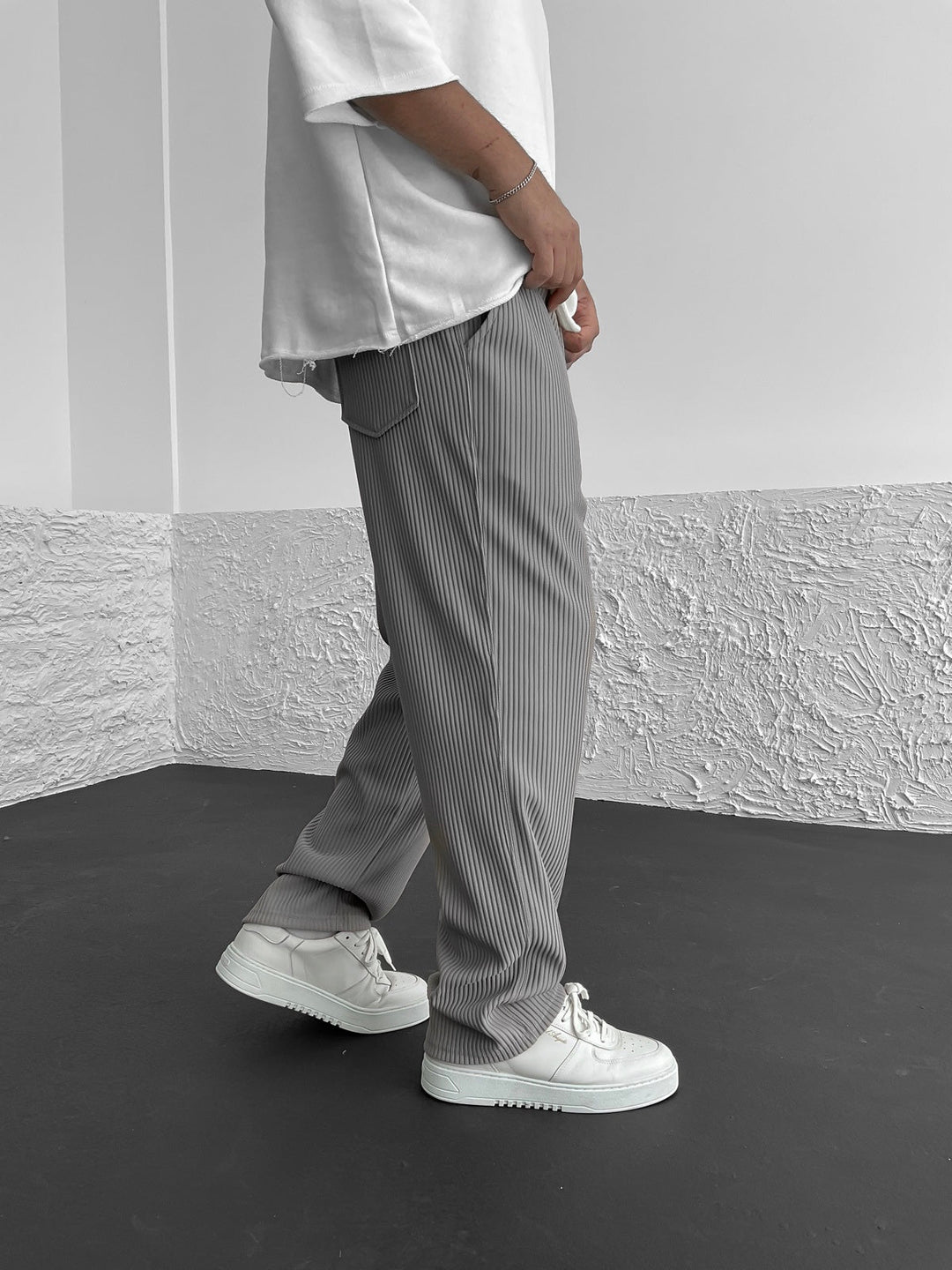 Alex | Vertical Stripe Wide Lounge Pants