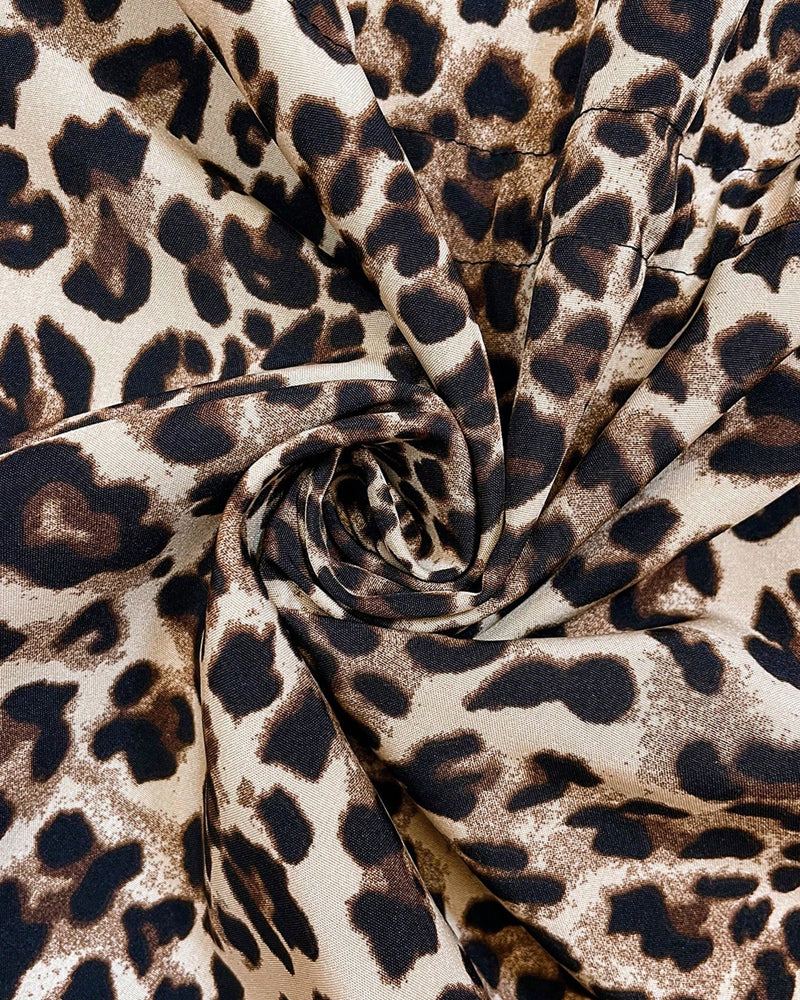 Dilnoza | Leopard Print Casual Coat