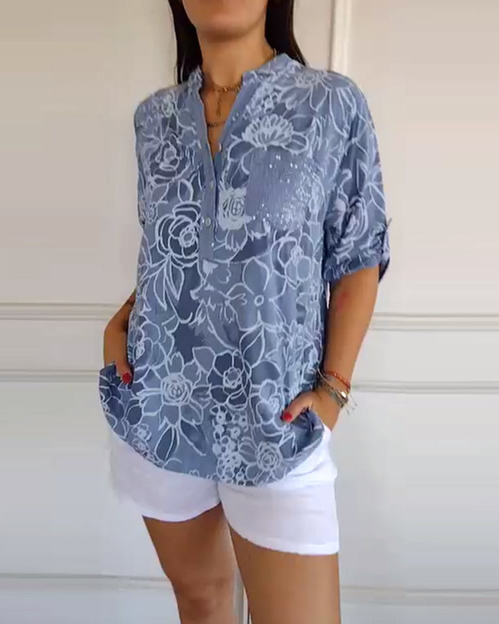 Amiya | Floral Print Relaxed Blouse