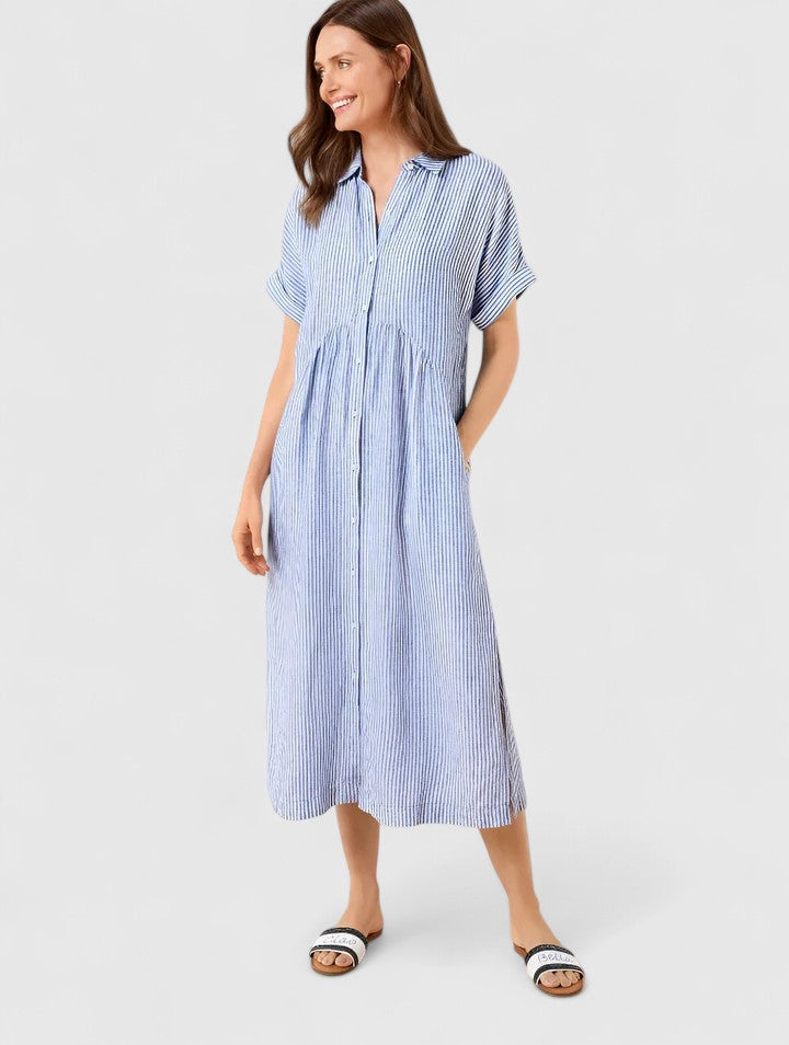 Romy | Striped Shirt Dress with Pockets