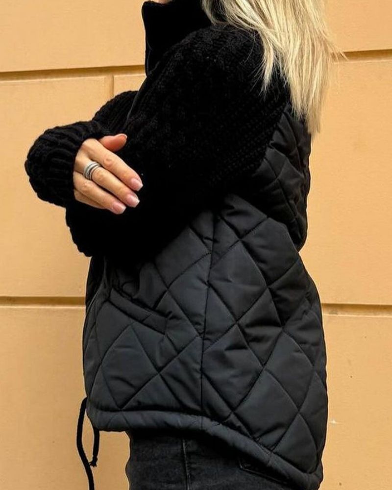 Ashara | Padded Knit Sleeve Jacket