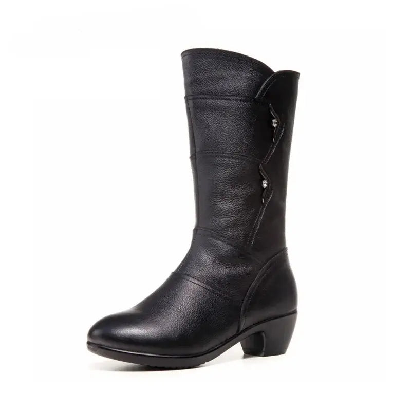Anesa | Mid-Calf Boots With Low Heel