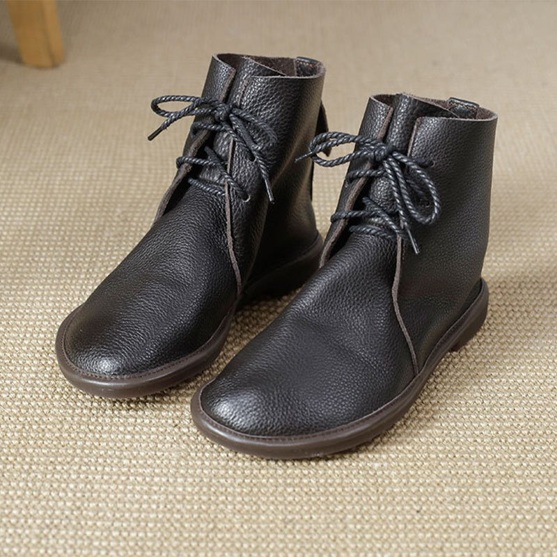 Tamsin | Flat Lace-Up Ankle Boots