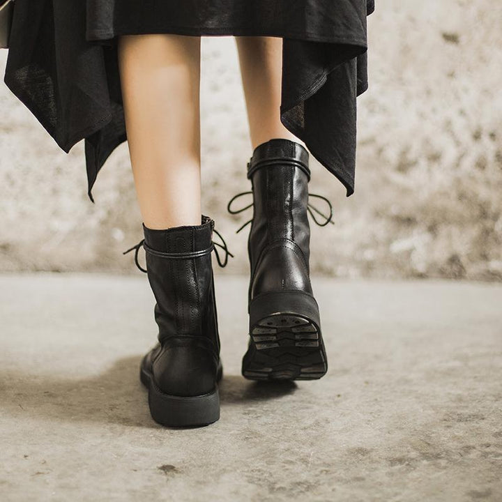 Eden | Mid-Calf Combat Boots