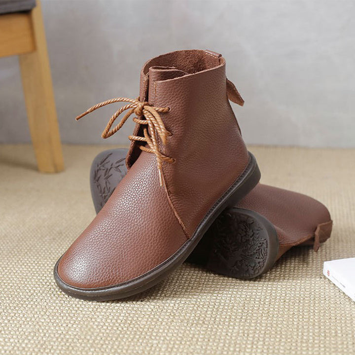 Tamsin | Flat Lace-Up Ankle Boots