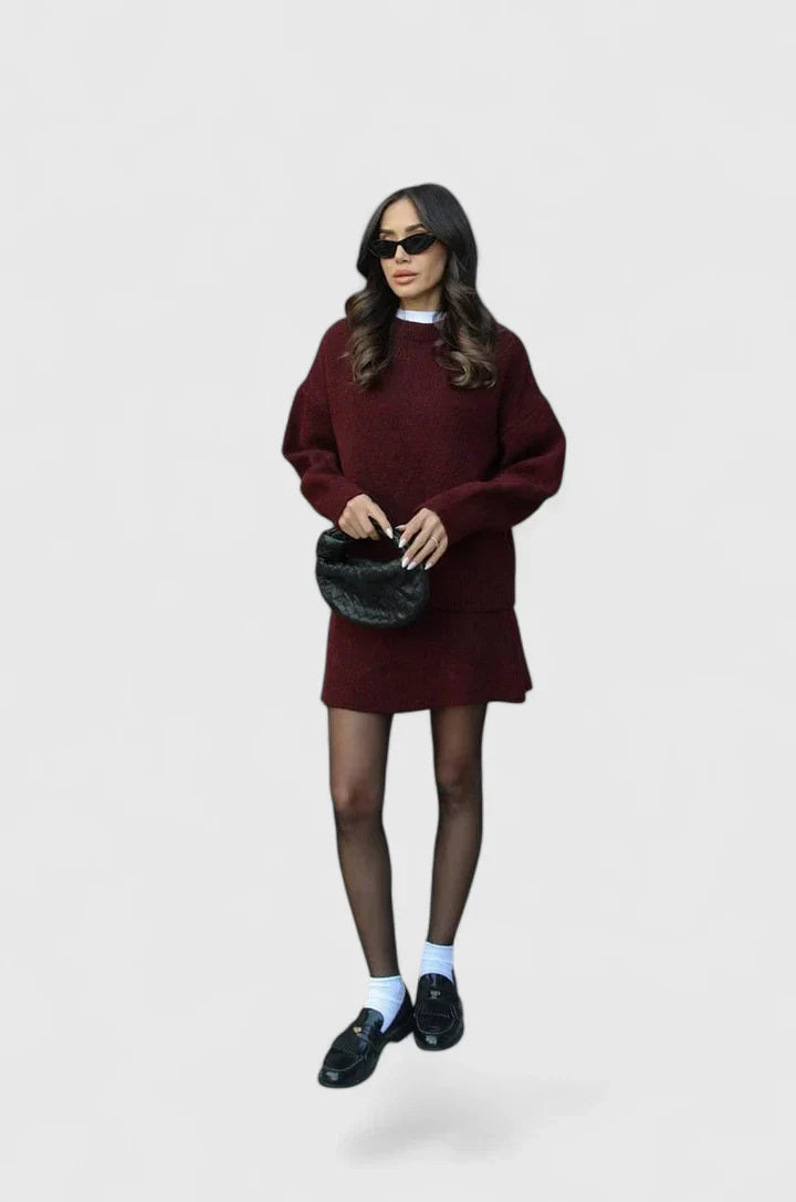 Annette | Knitted Sweater and Skirt Set