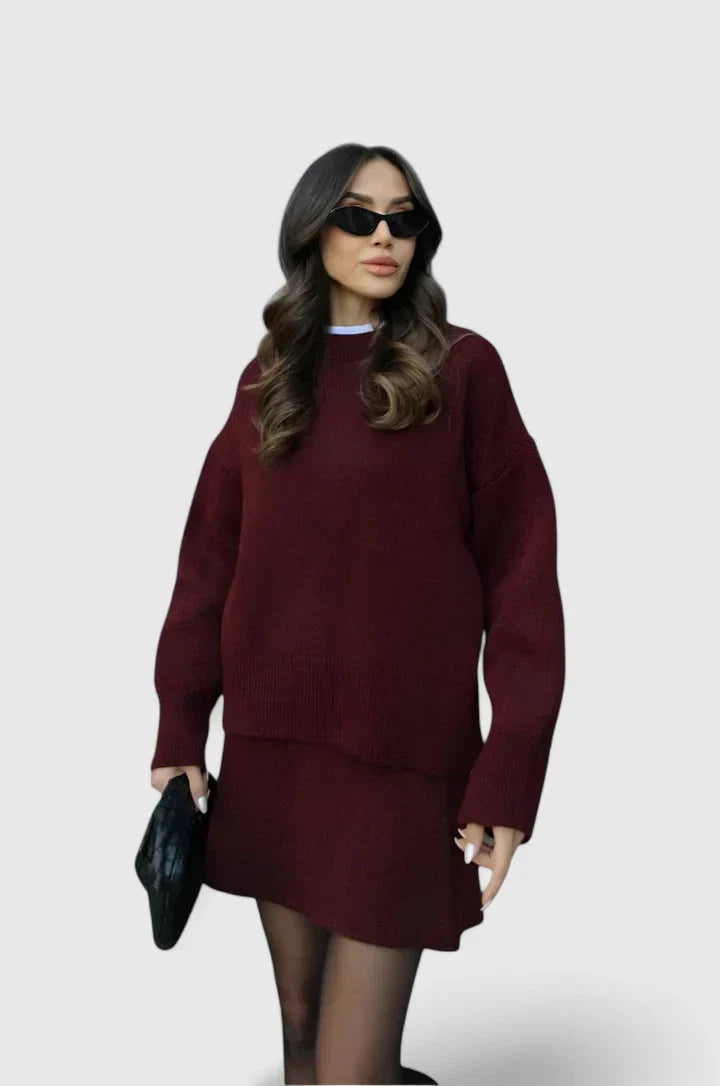 Annette | Knitted Sweater and Skirt Set
